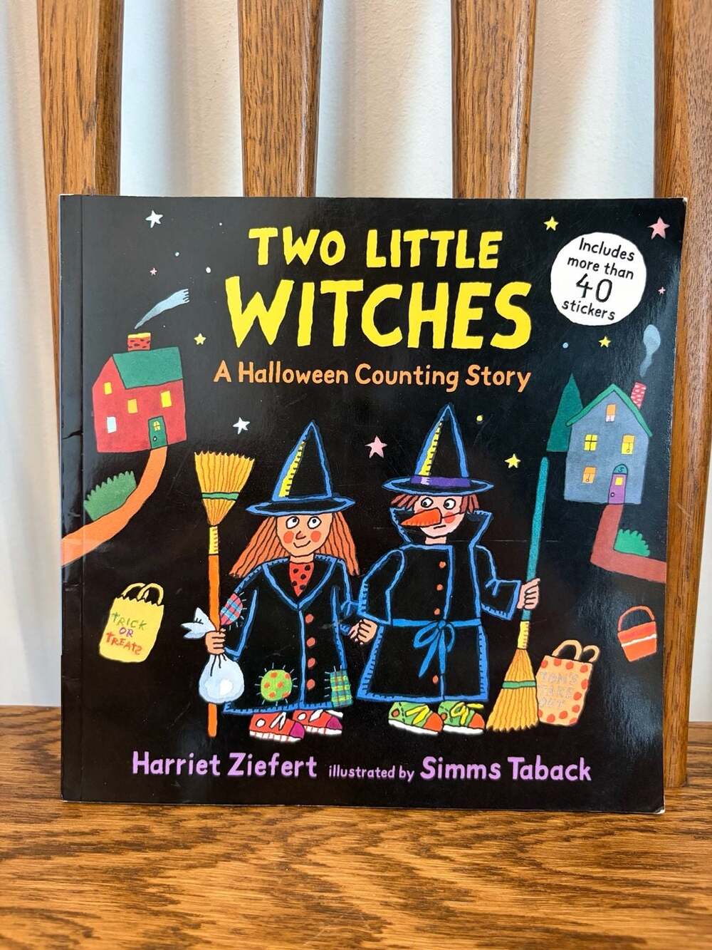 Two Little Witches: A Halloween Counting Story Sticker Book by Harriet Ziefert